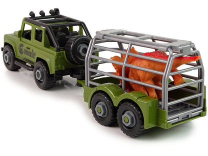 Dinosauří terénní transportér s dinosaurem – DIY stavebnice