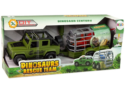 Dinosauří terénní transportér s dinosaurem – DIY stavebnice