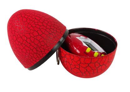 Tamagotchi ve vajíčku – elektronický mazlíček pro děti – červený