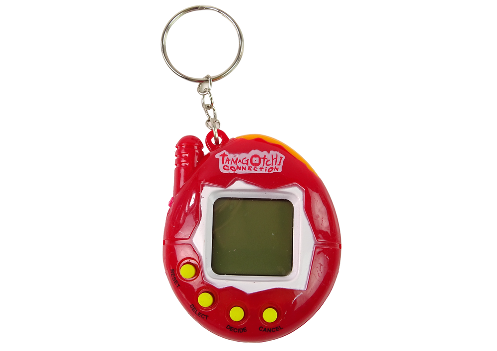 Tamagotchi ve vajíčku – elektronický mazlíček pro děti – červený