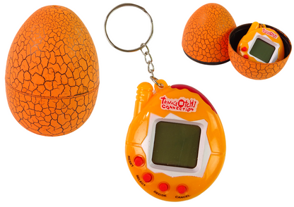 Tamagotchi ve vajíčku – elektronický mazlíček pro děti – oranžové