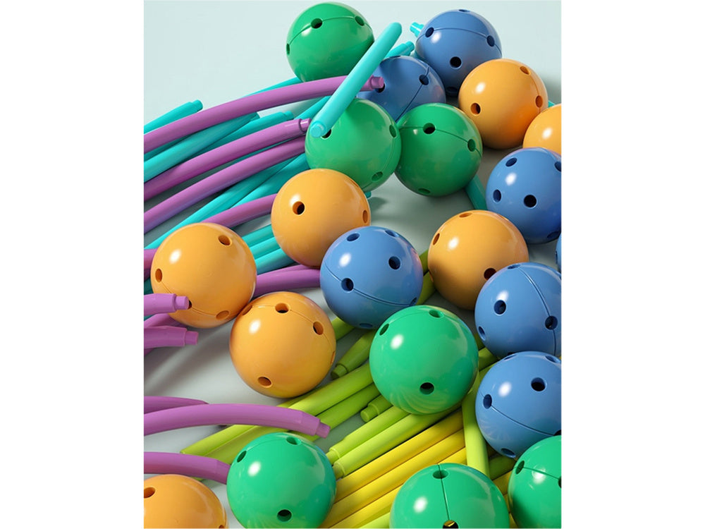 3D stavebnice geometrických tvarů – 142 dílů s úkoly