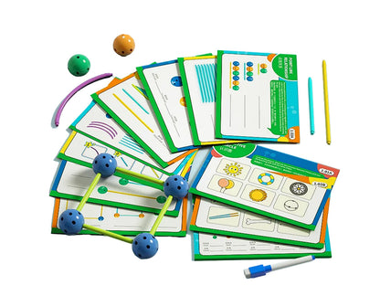 3D stavebnice geometrických tvarů – 142 dílů s úkoly