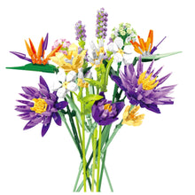 Stavebnice kytice tropických květin – 890 dílků