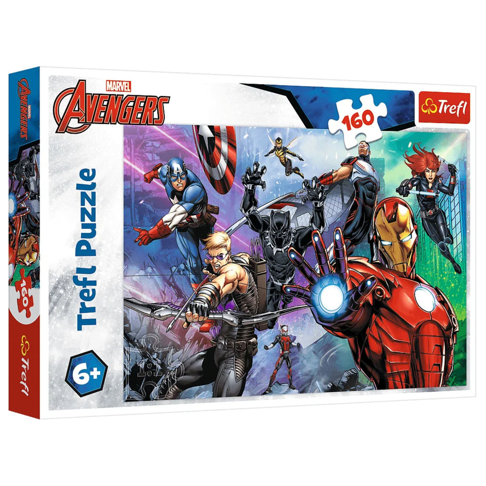 Puzzle Marvel 160 dílků – Hrdinové vždy připraveni – Trefl