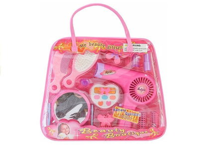 Girls Beauty Kit Hair Accessories Set Realistic Hairdryer In A Bag