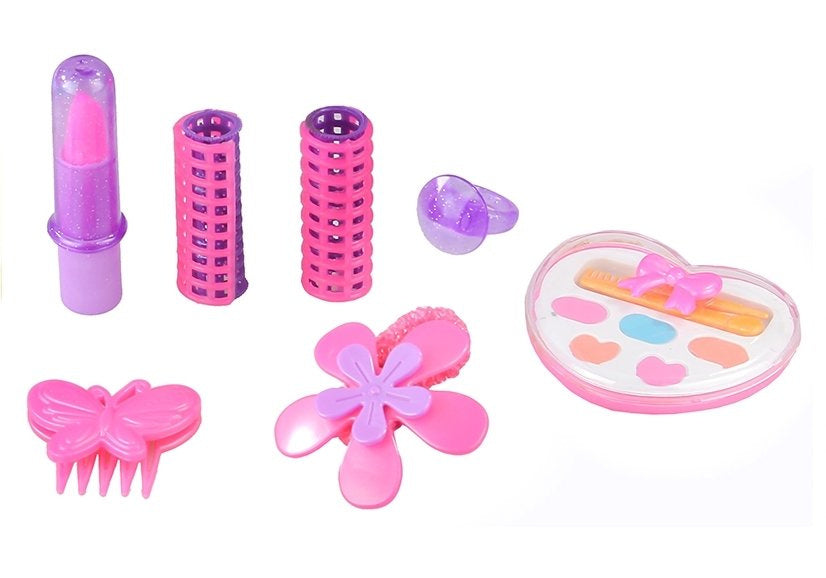 Girls Beauty Kit Hair Accessories Set Realistic Hairdryer In A Bag