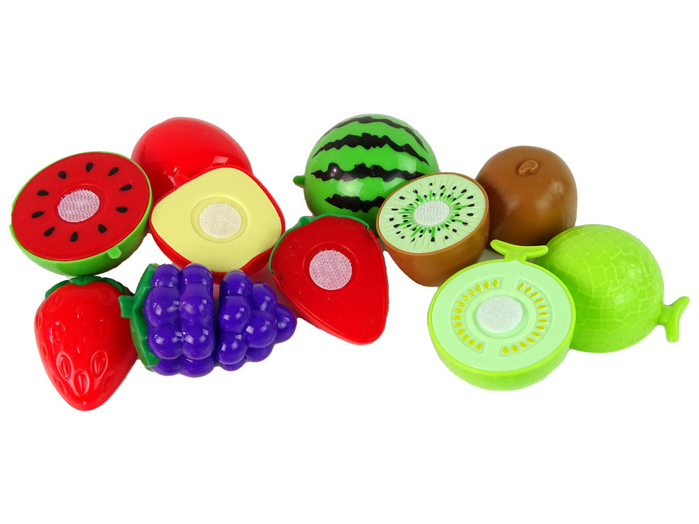 Sada ovoce na krájení se 6 druhy ovoce a příslušenstvím