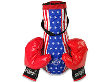 Kids Punch Bag Kit Childrens Mega Boxing Set + Gloves Boxing Bag Set 40 cm