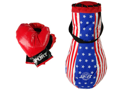 Kids Punch Bag Kit Childrens Mega Boxing Set + Gloves Boxing Bag Set 40 cm