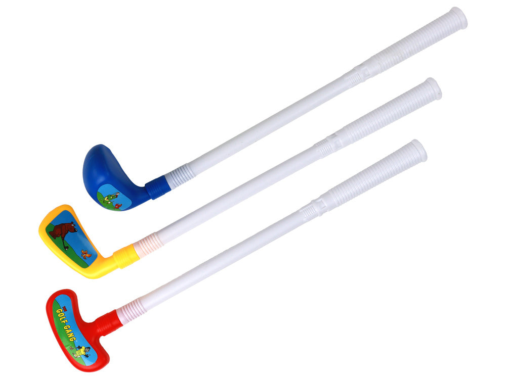 Mini golf set pro děti s 3 holemi a 12 dílky