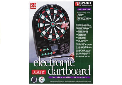 Electronic Dartboard Led Score Display Dart Board 18 Games 3 Darts 12 Spare Tips