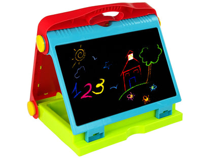 Foldable 2in1 Blackboard Suitcase - Chalk & Marker