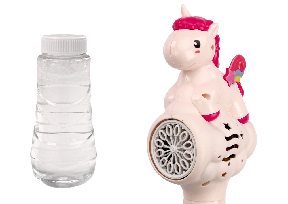 Bublifuk s hůlkou Růžový jednorožec – automatický stroj