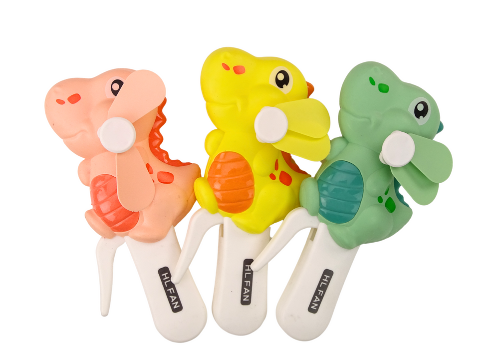 Ruční větrník Dinosaurus pro děti – 3 barvy