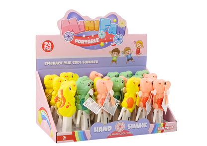 Ruční větrník Dinosaurus pro děti – 3 barvy