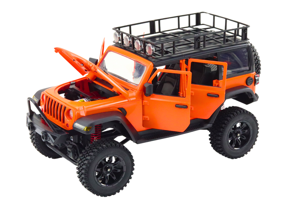 RC terénní auto 4x4 s 2.4G ovladačem – oranžové