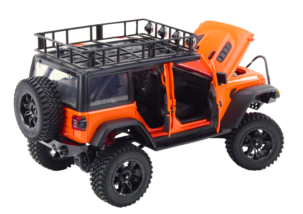 RC terénní auto 4x4 s 2.4G ovladačem – oranžové