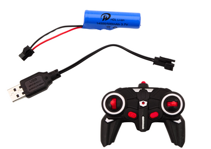 RC auto 1:18 s driftem 360° a světly – červené