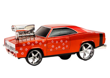 RC auto 1:18 s driftem 360° a světly – červené