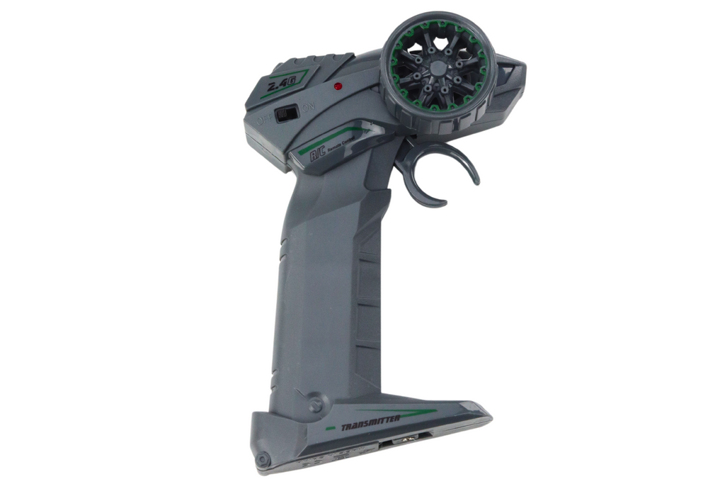 RC auto na dálkové ovládání 1:18 s gumovými koly – červené