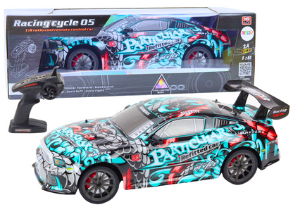 RC sportovní auto 1:8 se světly a zvuky – Graffiti design