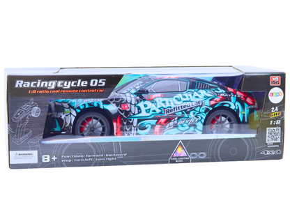 RC sportovní auto 1:8 se světly a zvuky – Graffiti design