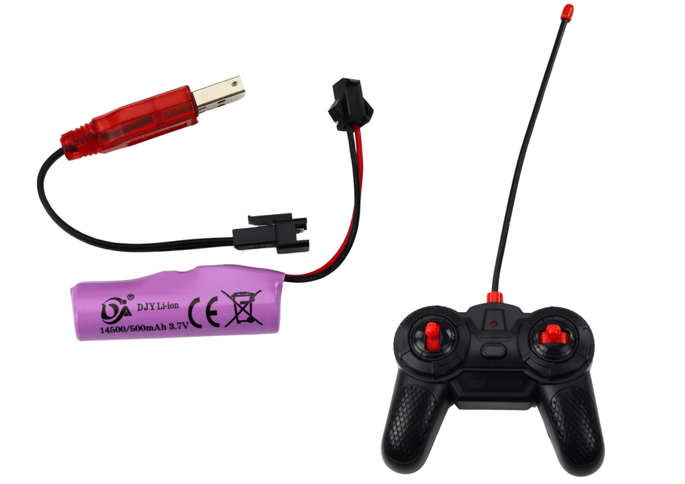 RC auto na dálkové ovládání 1:12 se světly a zvuky – červené