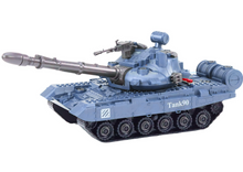 Tank vojenské vozidlo na rozebírání se zvuky a světly – modrý