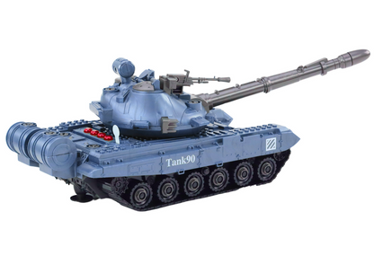 Tank vojenské vozidlo na rozebírání se zvuky a světly – modrý