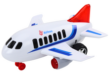 Dopravní letadlo se světly a zvuky – bílé s modrými prvky
