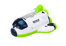 Malá kosmická loď s otevírací kabinou – zelená/oranžová