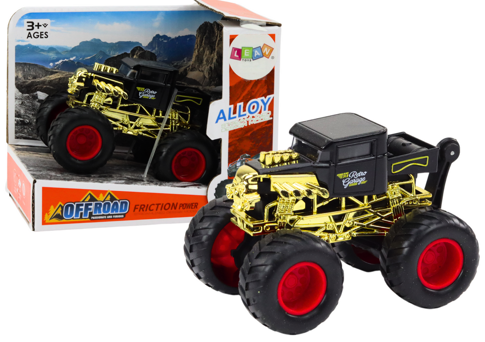 Vehicle Car with friction drive, off-road, black