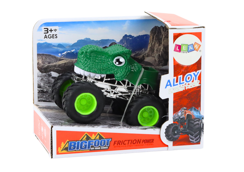 Terénní auto Dinosaurus se světly – zelené