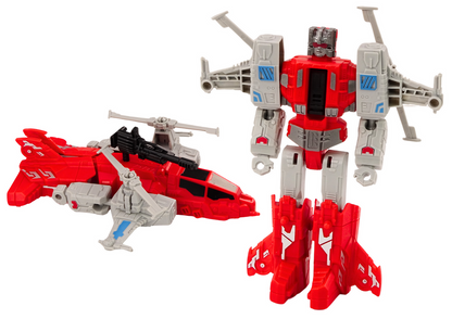 Robot-helikoptéra 2v1 s transformací – červený X-Warrior