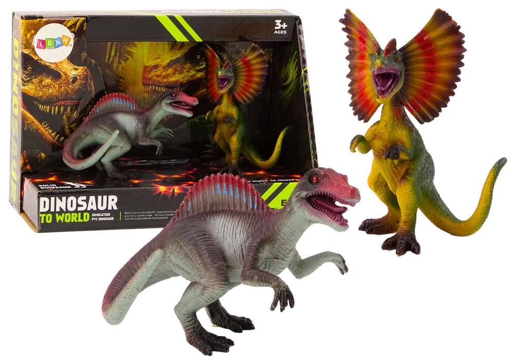 Figurky dinosaurů Spinosaurus a Dilophosaurus – sada 2 ks