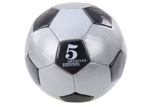 Fotbalový míč velikost 5, průměr 24 cm – šedý