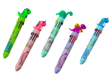 Automatické pero s dinosaurem 10 barev – Multicolor