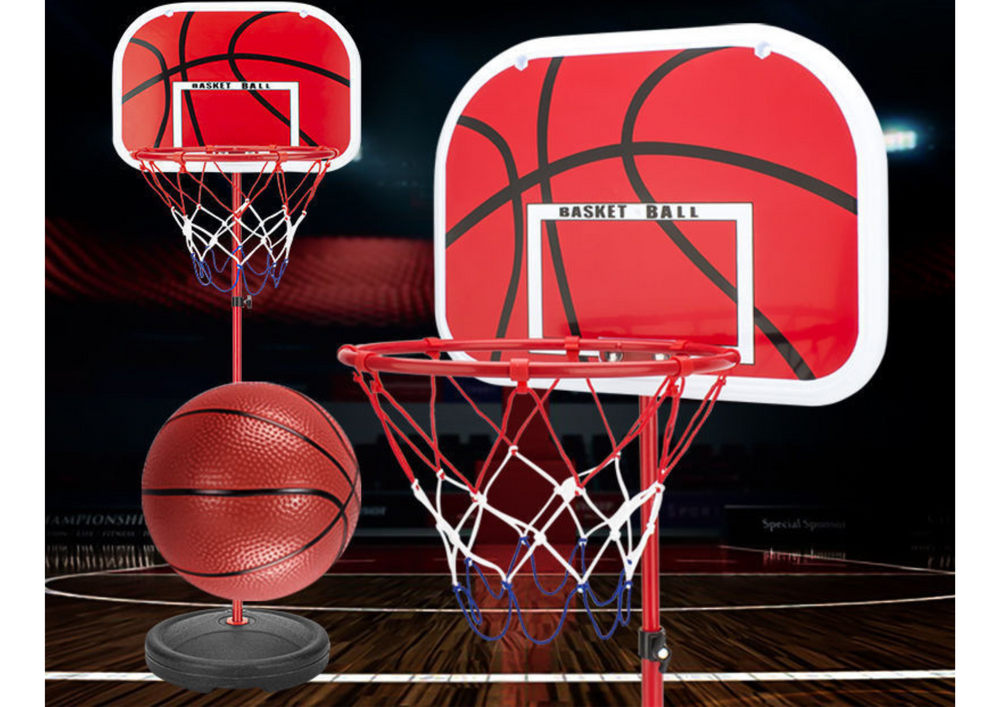Basketbalový koš pro děti s míčem a pumpičkou 139 cm