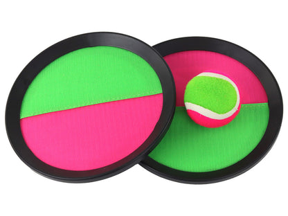 Arcade Game Paddles Discs Velcro Catch Ball Ball