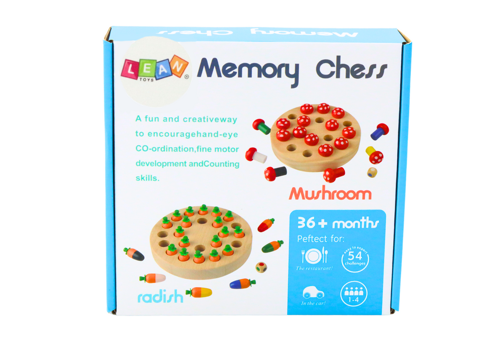 Dřevěná hra Paměť s mrkví – rodinná zábava pro děti