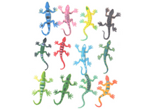 Set of 12 Colorful Lizard Reptile Figurines