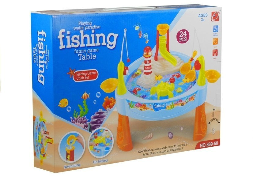 Colorful Fishing Table With Fishing Rods For Kids