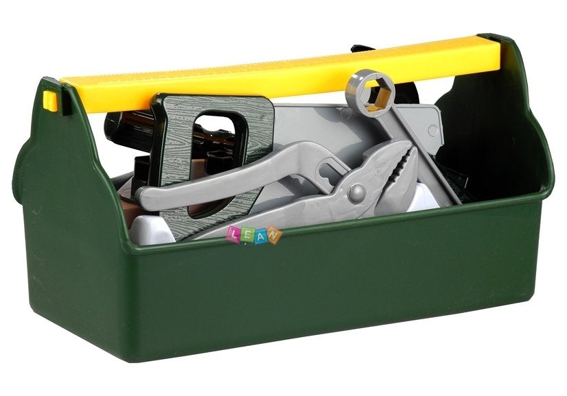 Little Handyman's Kit Box Hammer Saw Tools