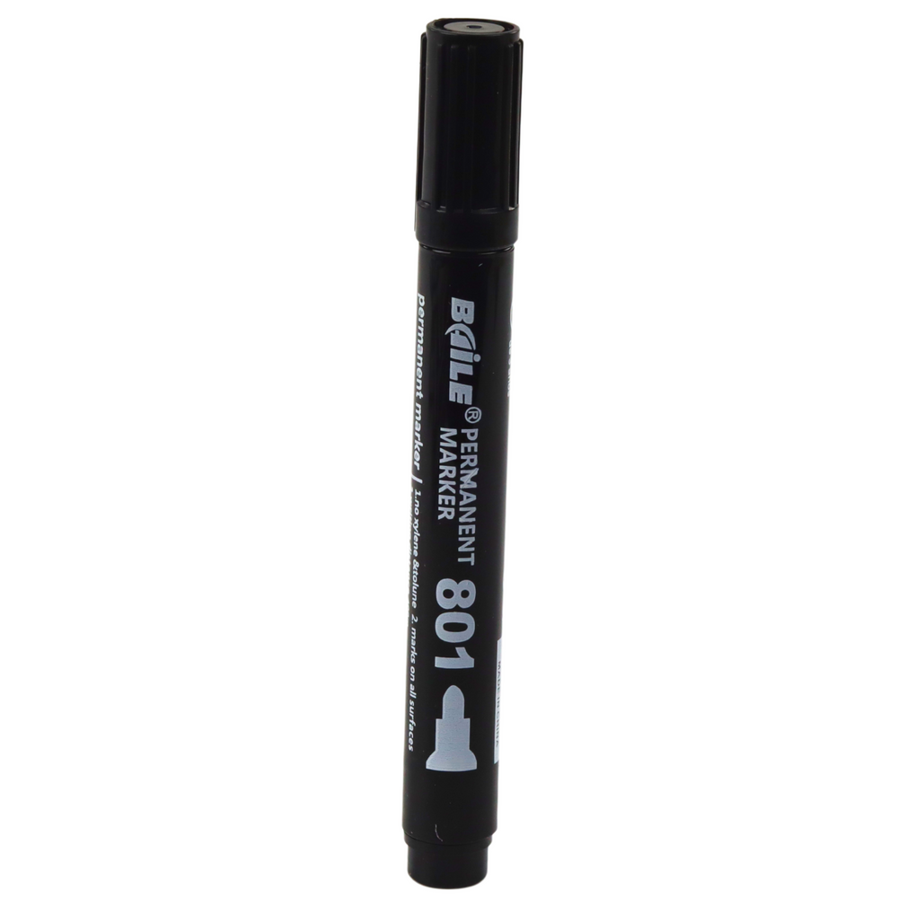 Permanent Marker Waterproof Black 2.5-4.5 mm