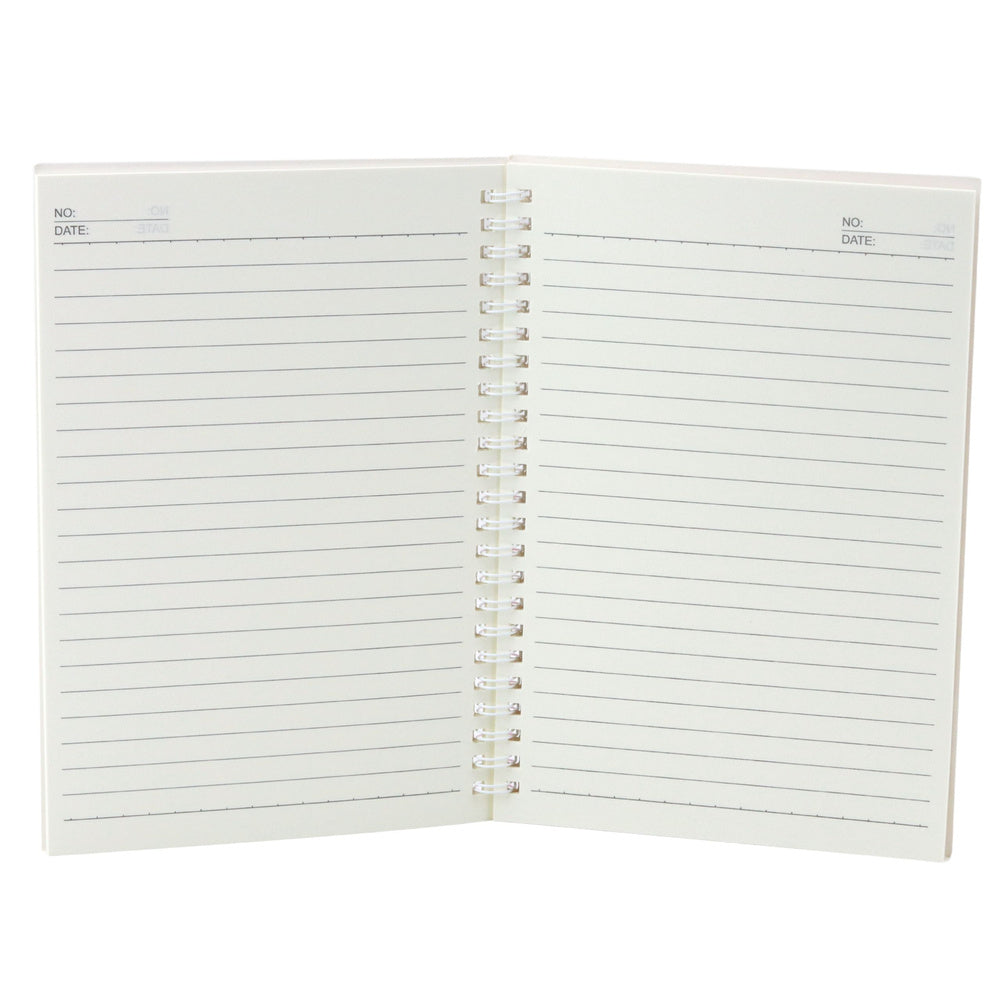 Linkovaný zápisník A5 s kočičím jednorožcem a mašlí – 60 listů