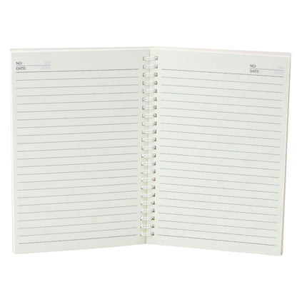 Linkovaný zápisník A5 s kočičím jednorožcem a mašlí – 60 listů