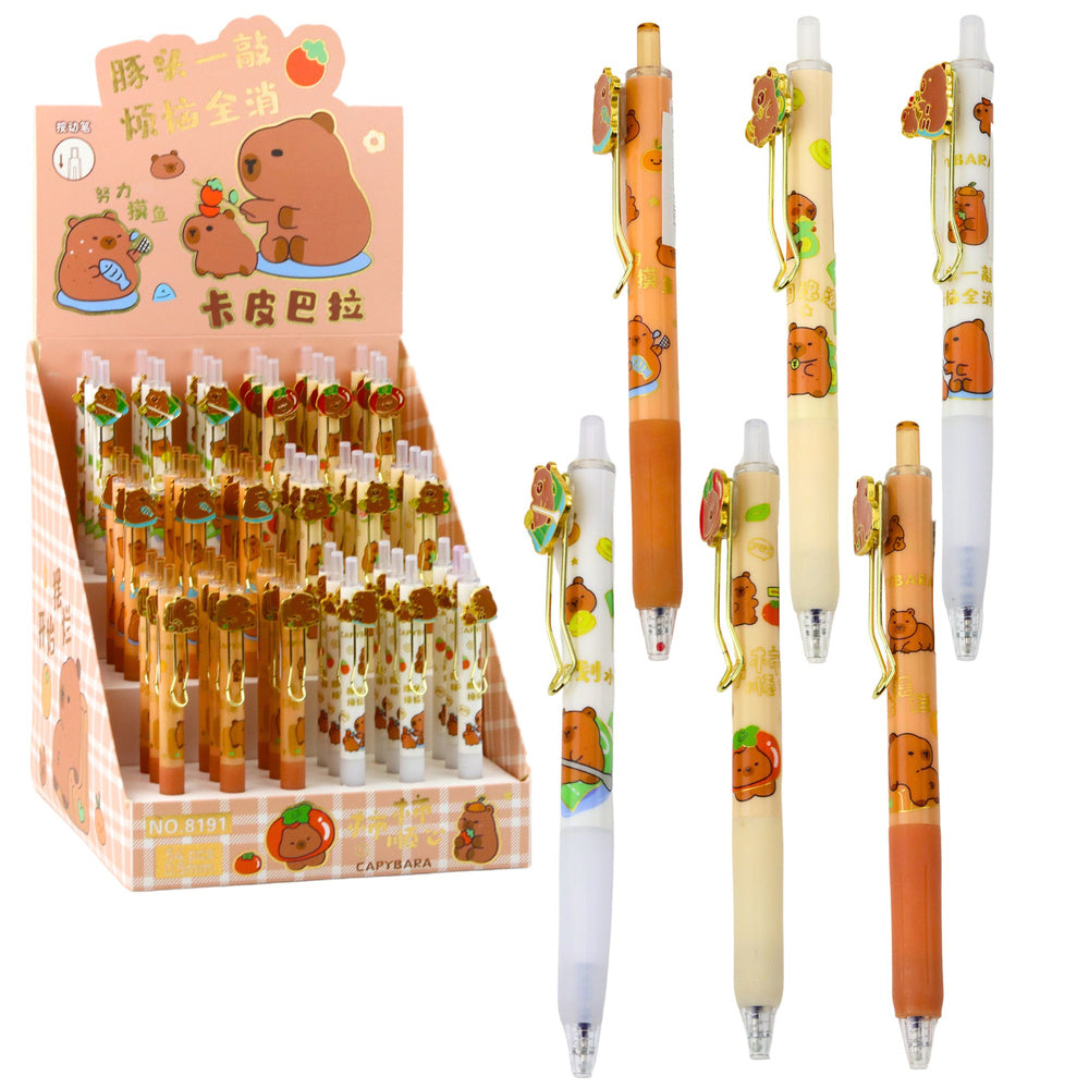 Gelové pero s motivem kapybary 0,5 mm – modré