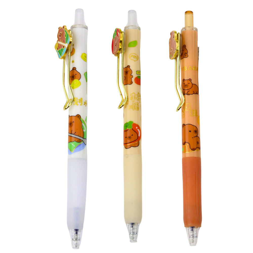 Gelové pero s motivem kapybary 0,5 mm – modré