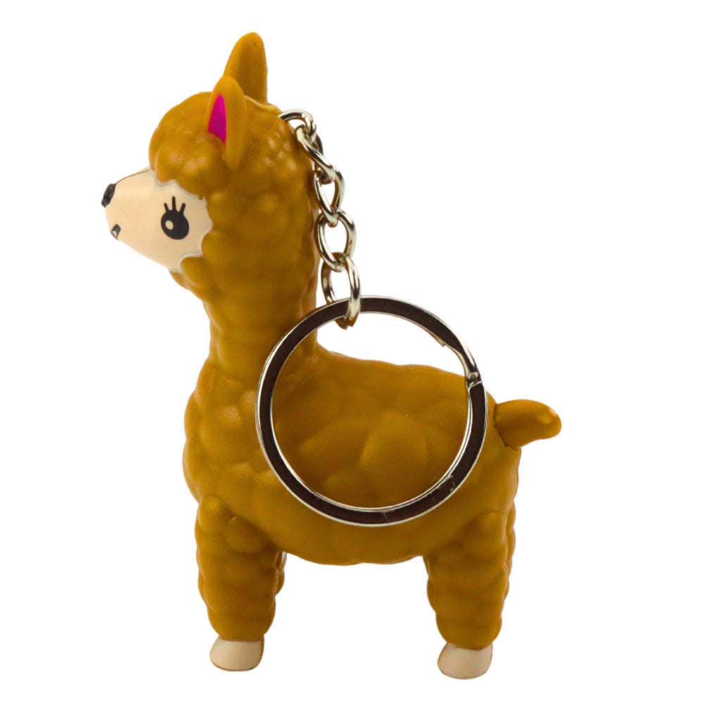 Přívěsek na klíče Lama s LED svítilnou a zvuky